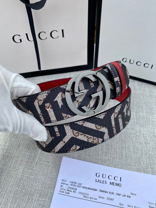 グッチベルト激安角部分ディテール